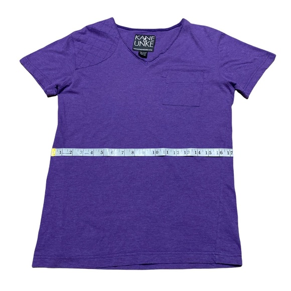 Kane & Unke Purple V Neck Unisex Shirt Size Mens Small - Picture 3 of 10